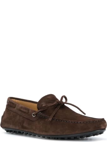 Tod's Brown Suede Gommino