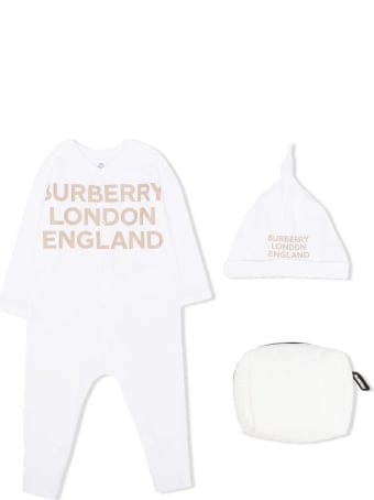 Burberry Cleo White Cotton Set With Logo