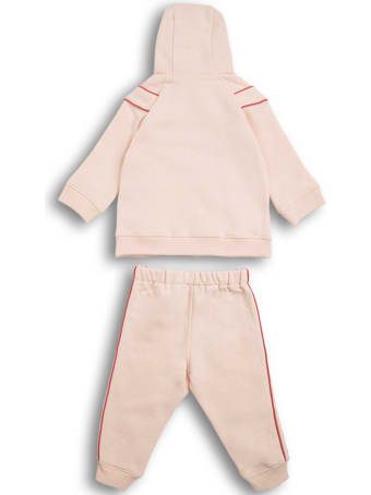 Chloé Coordinated Pink Cotton Suit With Logo