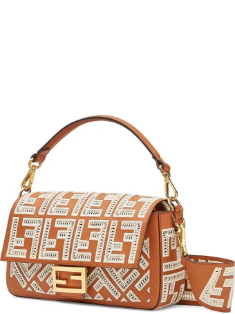 Fendi Fendi Baguette Ff Embroidery Bag