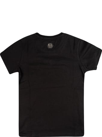 Philipp Plein Junior Ss Hexagon Round Neck T-shirt