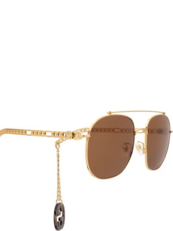 Gucci Gucci Gg0727s Gold Sunglasses