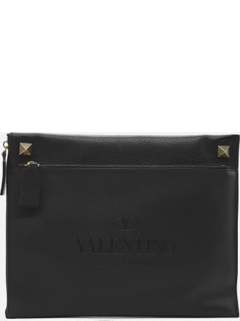 Valentino Garavani Identity Pouch In Leather