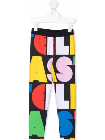 Stella McCartney Kids Multicolor Leggings With Logo Print