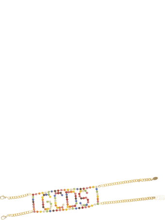 GCDS Crystal-embellished Logo Chocker