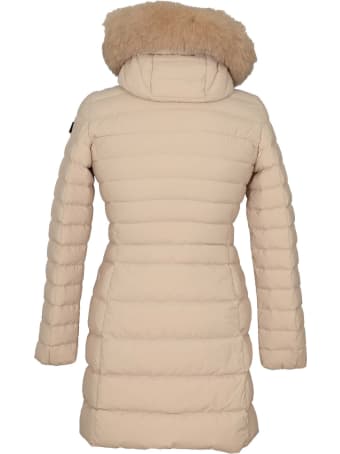 Peuterey Seriola Slim Down Jacket In Nylon With Fur
