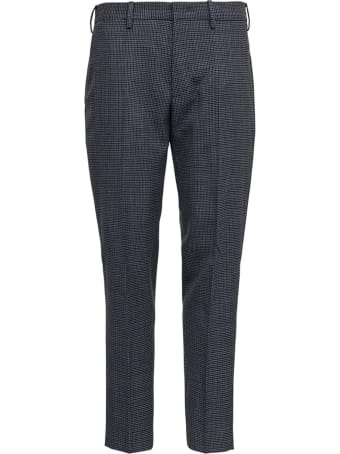 PT01 Grey Tailored Pants In Organic Wool