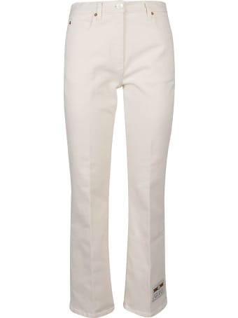 Gucci Logo Patched Flared Jeans