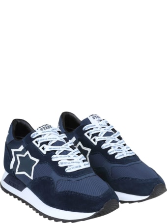 Atlantic Stars Draco Sneakers In Nylon And Suede Color Blue