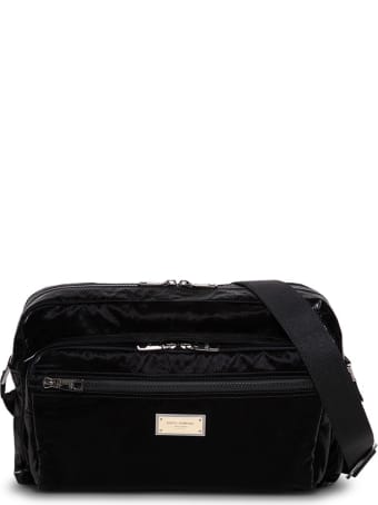 Dolce & Gabbana Messenger Sicily Nylon Crossbody Bag With Logo