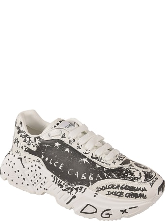 Dolce & Gabbana Graffiti Logo Sneakers