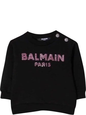 Balmain Black Newborn Sweatshirt