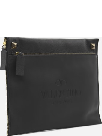 Valentino Garavani Identity Pouch In Leather