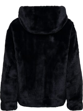 GINY Kelly Black Ecological Hooded Fur