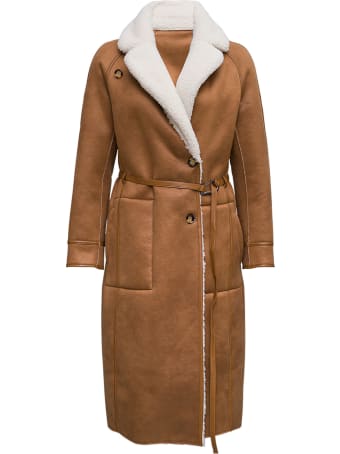 urbancode Reversible Brown Sheepskin With Belt