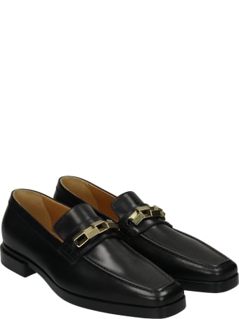 Cesare Paciotti Mocassini Loafers In Black Leather