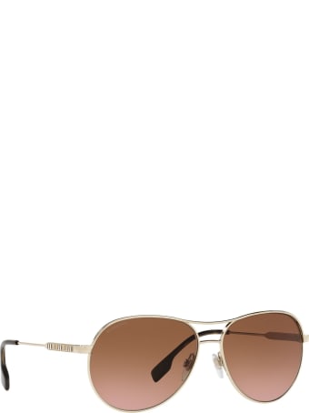 Burberry Eyewear Burberry Be3122 Light Gold Sunglasses