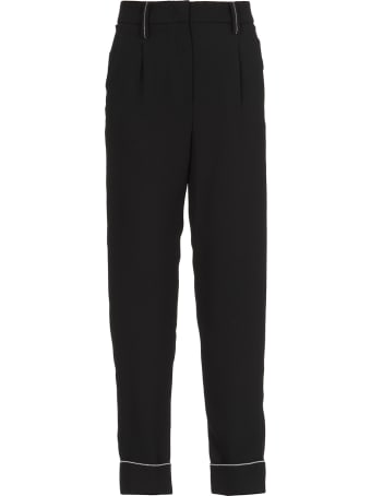 Peserico Tailored Trousers With Metallic Highlight Details
