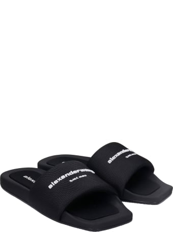 Alexander Wang Aw Pool Flats In Black Nylon
