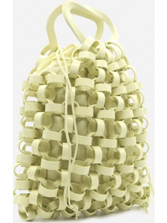 Bottega Veneta Leather Bag With All-over Woven Pattern
