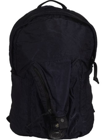 C.P. Company Snap-lock Strap Detail Top Zip Travel Backpack