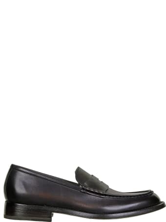 Barrett College Loafer In Dark Brown Leather