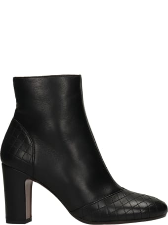 Chie Mihara Waida High Heels Ankle Boots In Black Leather