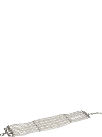 Alessandra Rich Multi Strand Pearl Bracelet