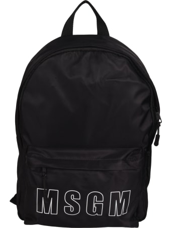 MSGM Logo Print Backpack