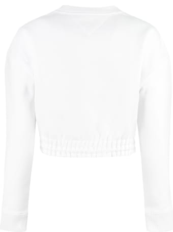 Tommy Jeans Cotton Crew-neck Sweatshirt With Logo