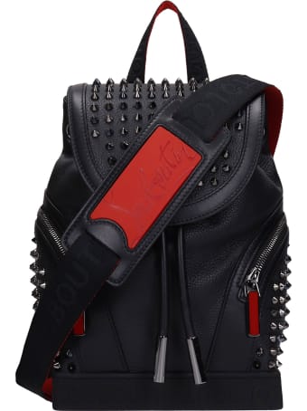 Christian Louboutin Explorafunck Backpack In Black Leather