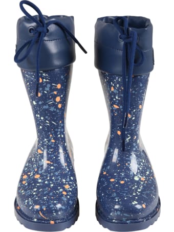 Melissa Blue Boots For Girl With Spots
