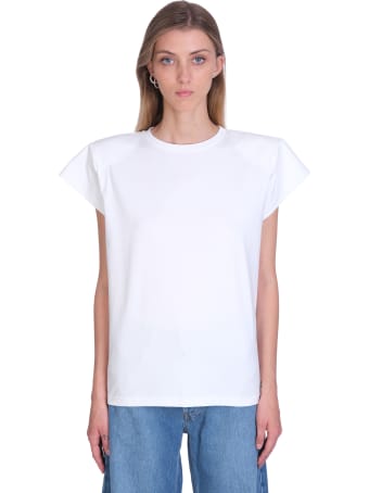 Magda Butrym T-shirt In White Cotton