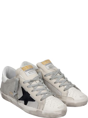 Golden Goose Superstar Sneakers In Beige Leather