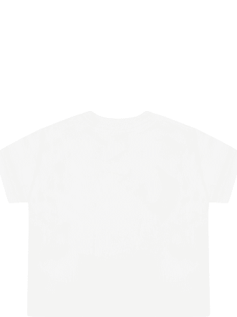 Ralph Lauren White T-shirt For Baby-kids With Pony Logo