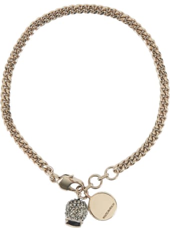 Alexander McQueen Twin Skull Baracelet