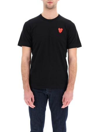 Comme des Garçons Shirt Boy Play T-shirt With Heart Logo Patch