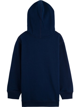 Gucci Cotton Blue Hoodie With Disck Print