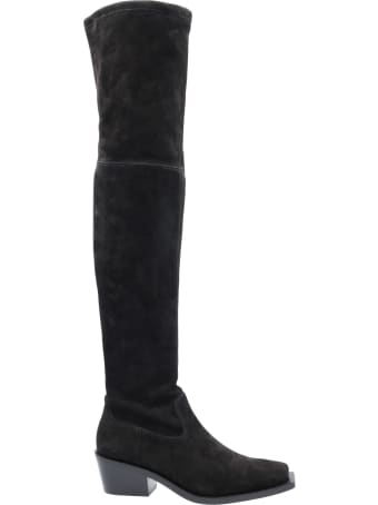 stuart weitzman fur boots
