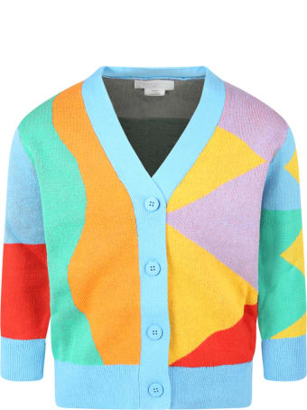 Stella McCartney Kids Multicolor Cardigan For Kids With Colorful Details