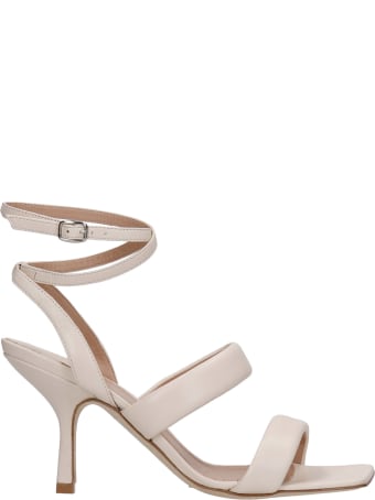 The Seller Sandals In Beige Leather