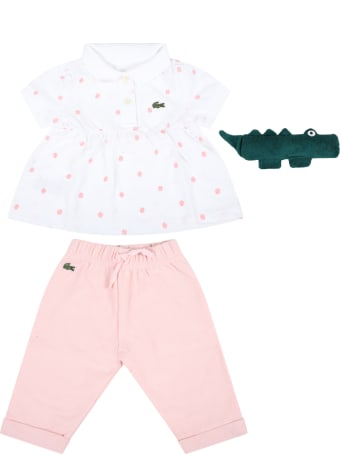 Lacoste Multicolor Set For Baby Girl