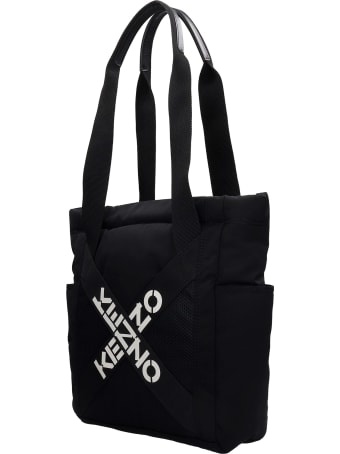 Kenzo Tote In Black Nylon