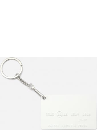 Maison Margiela Credit Card Key Ring In Brass