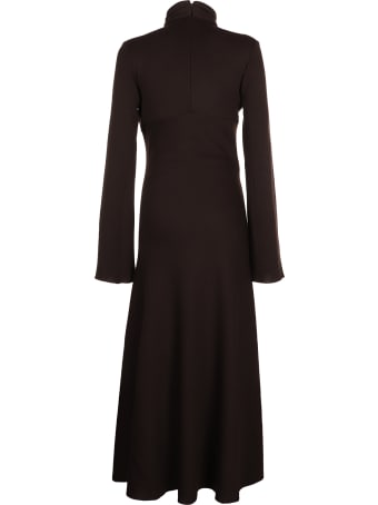 16arlington Odessa Twist Neck Midi Dress