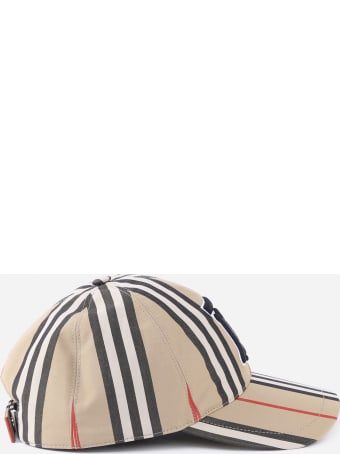 Burberry Baseball Cap With Monogram Motif