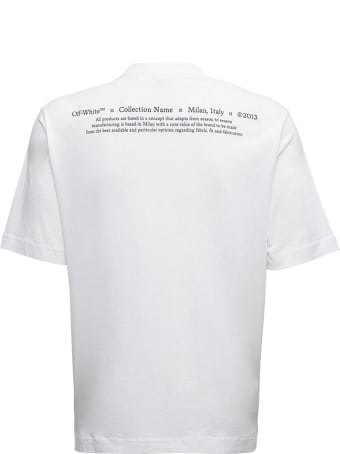 Off-White White Cotton T-shirt With Caravaggio Print