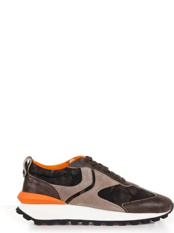 Voile Blanche Sneakers Qwark Fabric And Suede