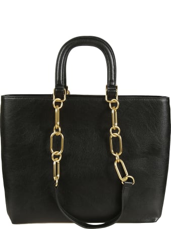Love Moschino Studded Top Handle Chain Tote