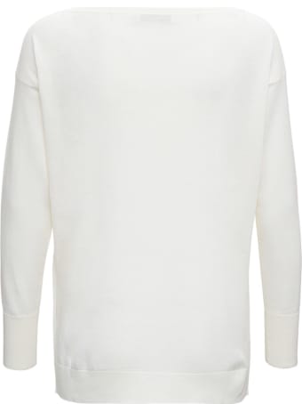 Fabiana Filippi Long-sleeved Wool And Cashmere Sweater With Bright Detail